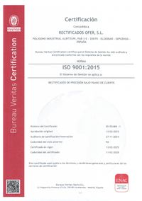 Certificado de calidad